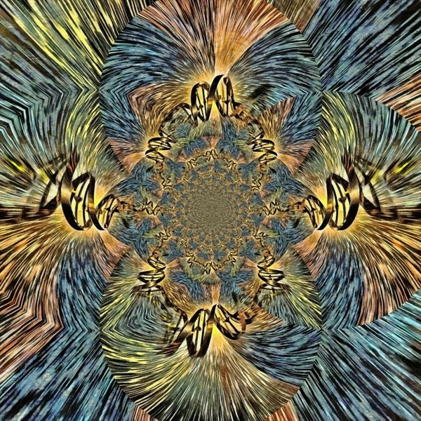 DNA Strand Fractal by Bruce Rolff